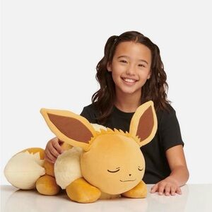 Pokémon Eevee Plush Toy - Soft Yellow Brown Kids Stuffed Animal